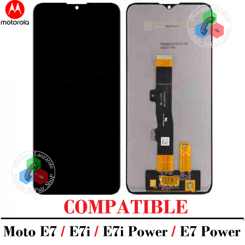 Motorola Moto E7 / Moto e7i / Moto E7i Power / Moto E7 Power - pantalla compatible sin marco