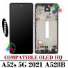 Samsung A52s 2021 5G A528F / A528B A528 - Pantalla OLED HQ con marco NEGRO