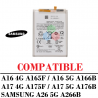 Samsung A16 4G 2024 A165F / A16 5G A166B / A17 4G A175F / A17 5G A176B / A26 5G A266B - BATERIA COMPATIBLE SIN LOGO