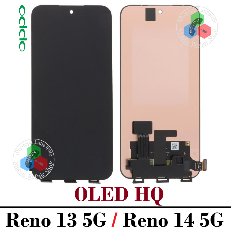 Oppo Reno 13 5G 2024 CPH2689 / Reno 14 5G 2025 CPH2737 - PANTALLA oled hq SIN MARCO