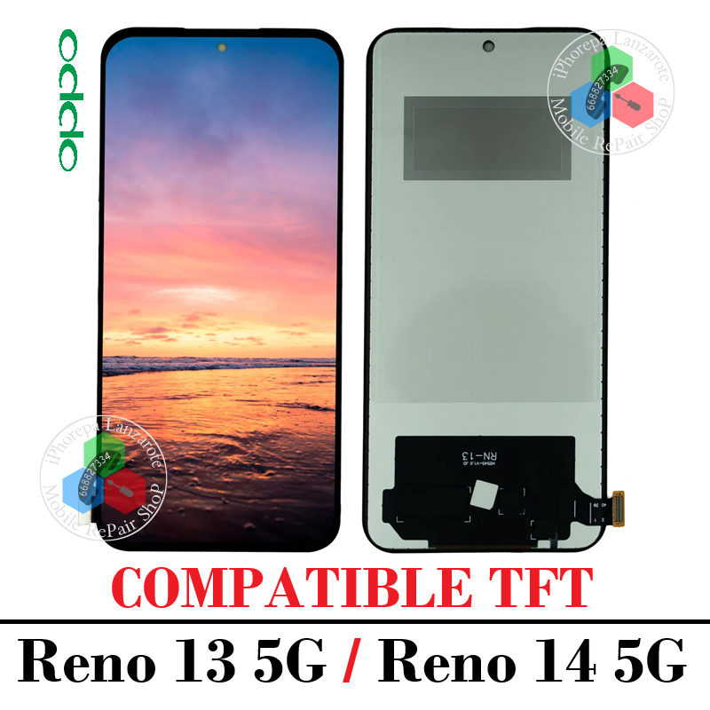 Oppo Reno 13 5G 2024 CPH2689 / Reno 14 5G 2025 CPH2737 - PANTALLA TFT SIN MARCO
