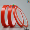 Cinta 3M de Doble Cara Adhesiva Roja de 3mm - 25m de Longitud