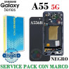 SAMSUNG A55 5G 2024 A556B A556 - PANTALLA SERVICE PACK CON MARCO NEGRO