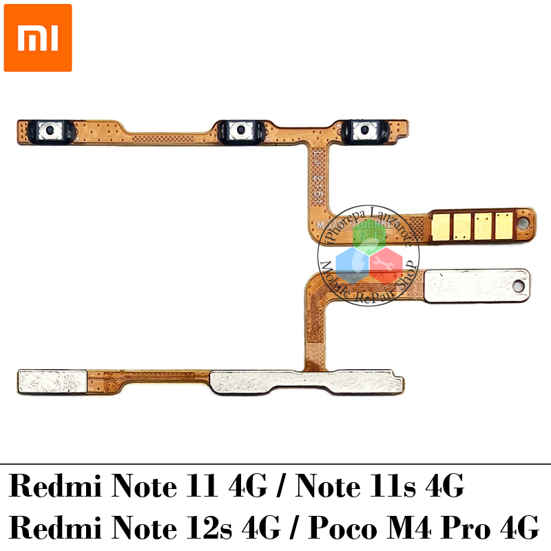 Xiaomi Redmi Note 11 4G 2021 / note 11S 4G 2022 / Note 12s / Poco M4 Pro 4g- Flex boton encendido power + volumen