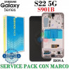 Samsung S22 5G 2022 S901 S901B - Pantalla Service Pack CON MARCO ROSA