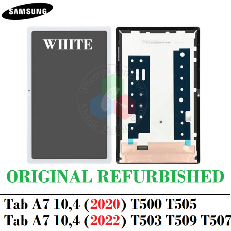 SAMSUNG Tab A7 10,4 (2020) T500 T505 / Tab A7 10,4 (2022) T503 T509 T507 - PANTALLA ORIGINAL REFURBISHED BLANCO