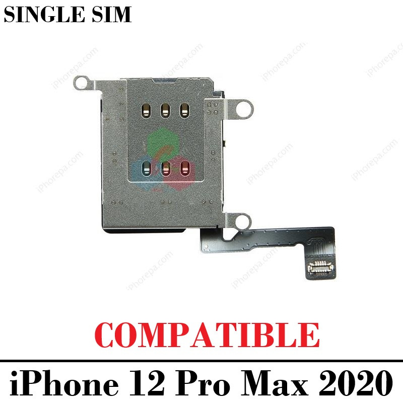 iPhone 12 Pro Max 2020 A2411 -  SIM READER LECTOR SINGLE SIM CON FLEX - COMPATIBLE