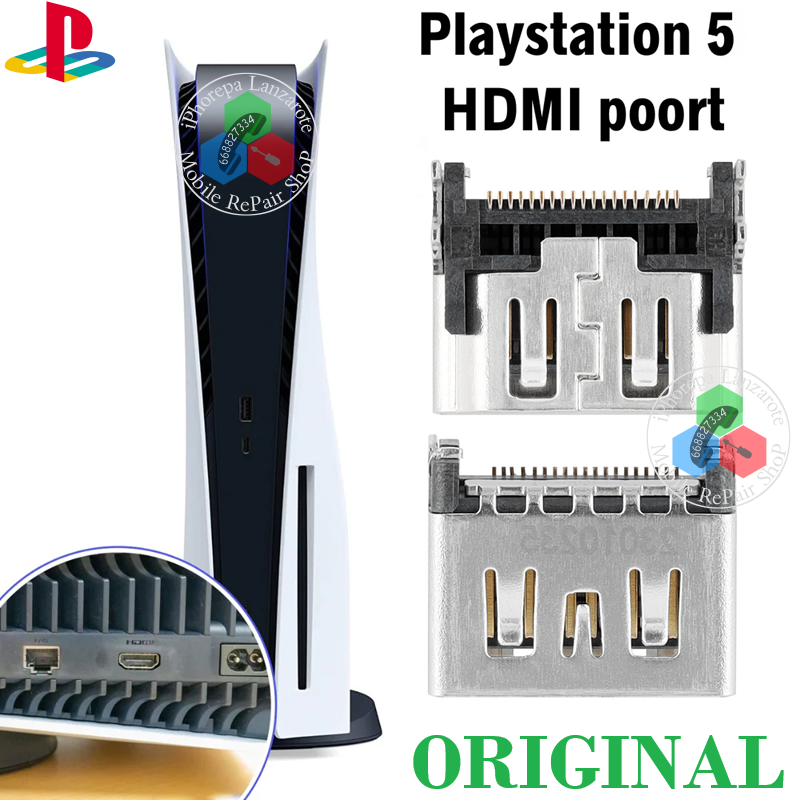 CONECTOR DOCK PUERTO HDMI PARA SONY PLAYSTATION 5 PS5 (SOLDAR) - ORIGINAL