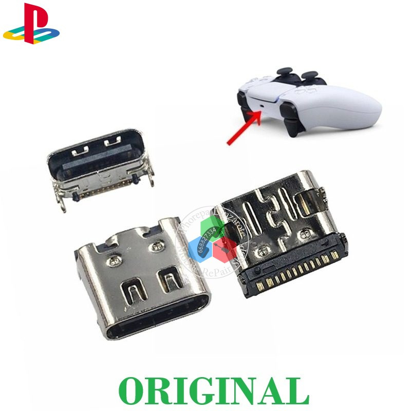 CONECTOR DE CARGA USB TIPO C PARA MANDO DE SONY PLAYSTATION 5 PS5 (SOLDAR) - original
