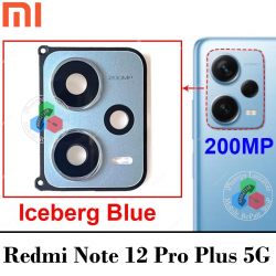 Xiaomi Redmi Note 12 Pro Plus 5G 2022 22101316UCP - Cristal lente de cámara con bisel ( embellecedor azul )