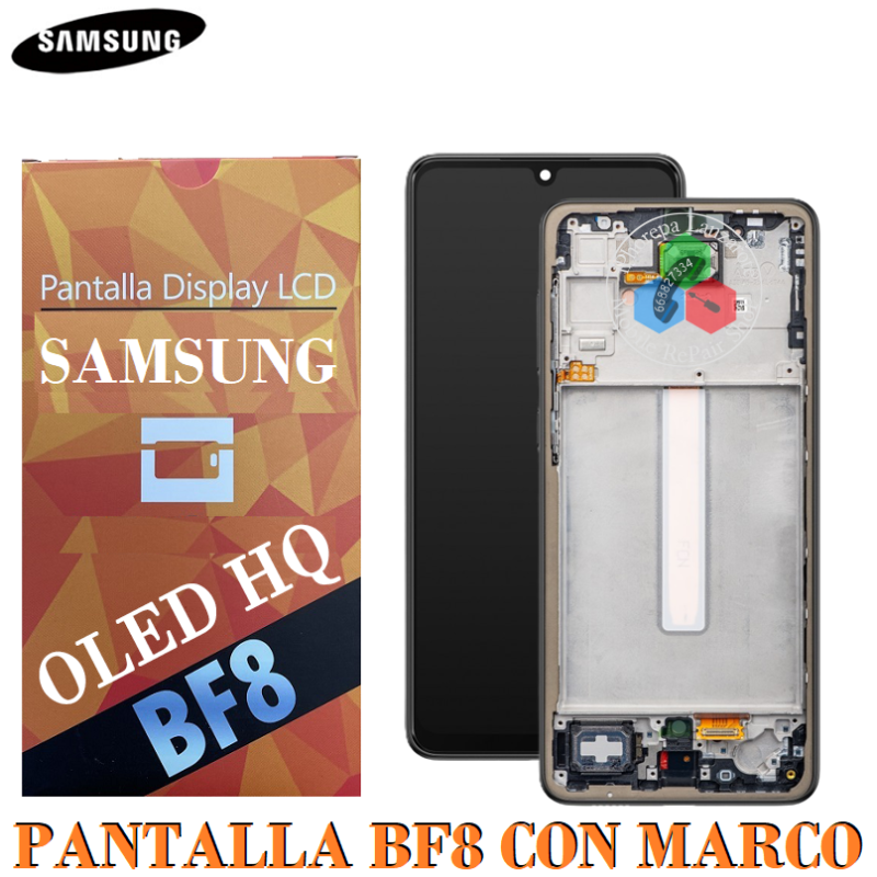 Samsung  A33 5G 2022 A336B A336 - Pantalla BF8 OLED HQ CON MARCO NEGRO