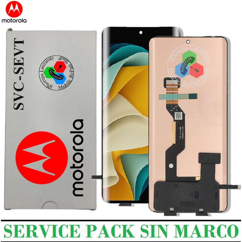 Motorola Edge 50 5G 2024 XT2407-1 / Moto Edge 50 Pro 5G 2024 XT2403-1 - PANTALLA SERVICE PACK SIN MARCO
