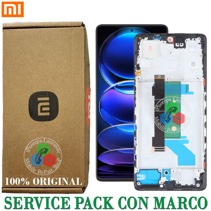 Xiaomi Redmi Note 12 Pro Plus 5G 2022 22101316UCP - PANTALLA SERVICE PACK CON MARCO