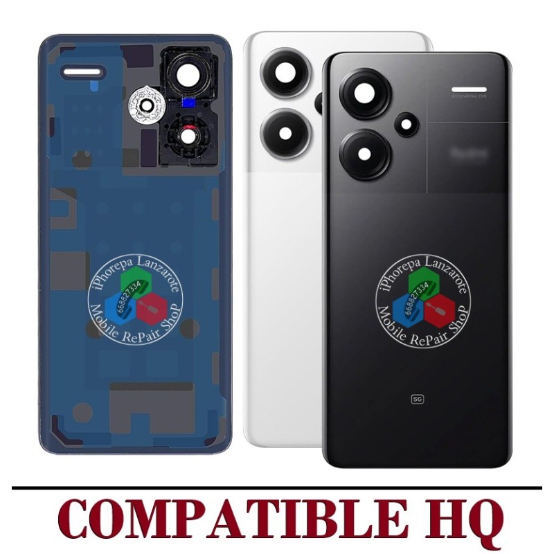 Xiaomi Redmi Note 13 Pro Plus + 5G 2023 23090RA98C - TAPA COMPATIBLE HQ CON LENTE - Negro