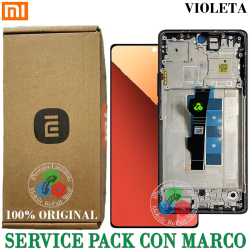 Xiaomi Redmi Note 13 Pro 4G / Xiaomi Poco M6 Pro 4G - PANTALLA SERVICE PACK CON MARCO VIOLETA