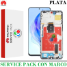 HUAWEI HONOR 90 LITE CRT-NX1 / HONOR X8A 4G (CRT-LX1, CRT-LX2, CRT-LX3) - PANTALLA SERVICE PACK CON MARCO SILVER
