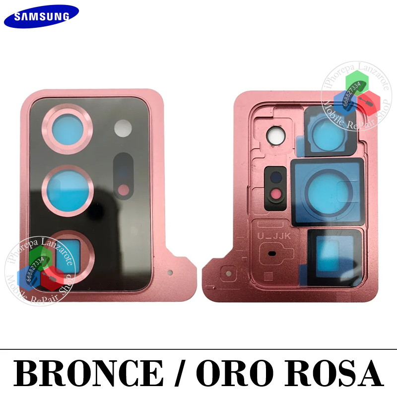 Samsung Note 20 Ultra 4G 2020 N985f N985 / Note 20 Ultra 5G N986B N986 - LENTE CRISTAL DE CÁMARA + BISEL EMBELLECEDOR