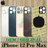 iPhone 12 Pro Max 2020 A2411  - TAPA TRASERA DE CRISTAL CON LOGO OEM ORIGINAL - ELEGIR COLOR