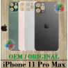 iPhone 11 Pro Max 2019 A2218 - TAPA TRASERA DE CRISTAL CON LOGO OEM ORIGINAL - ELEGIR COLOR