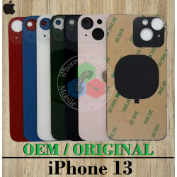 iPhone 13 2021 A2633 - TAPA TRASERA DE CRISTAL CON LOGO OEM ORIGINAL - ELEGIR COLOR