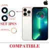 iPhone 13 Pro 2021 A2638 / iPhone 13 Pro Max 2021 A2643 ( set 3pcs ) - cristal lente de camara - COMPATIBLE