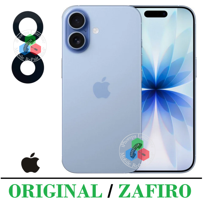 iPhone 17 5G 2025 A3520 - Lente cristal de camara ( Set 2pcs ) - COMPATIBLE
