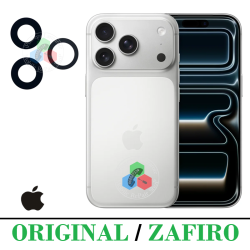 iPhone 17 Pro 5G 2025 A3523 / iPhone 17 Pro Max 5G 2025 A3526 - ( set 3pcs ) - lente para camara cristal de zafiro original