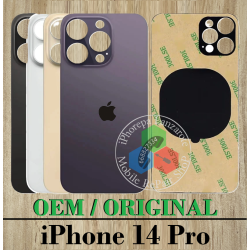 iPhone 14 Pro 5G 2022 A2890 - TAPA TRASERA DE CRISTAL CON LOGO OEM ORIGINAL - ELEGIR COLOR