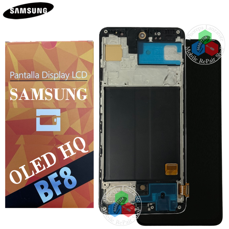 SAMSUNG A51 4G 2019 A515F A515 - PANTALLA BF8 OLED HQ CON MARCO