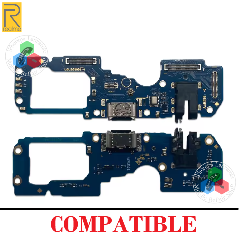 Realme 11 4G 2023 RMX3636 - SUB PLACA DE CARGA COMPATIBLE