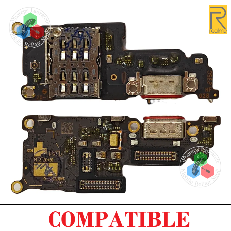 Realme 12 Pro 5G 2024 RMX3842 / Realme 12 Pro Plus 5G 2024 RMX3842 - SUB PLACA DE CARGA COMPATIBLE