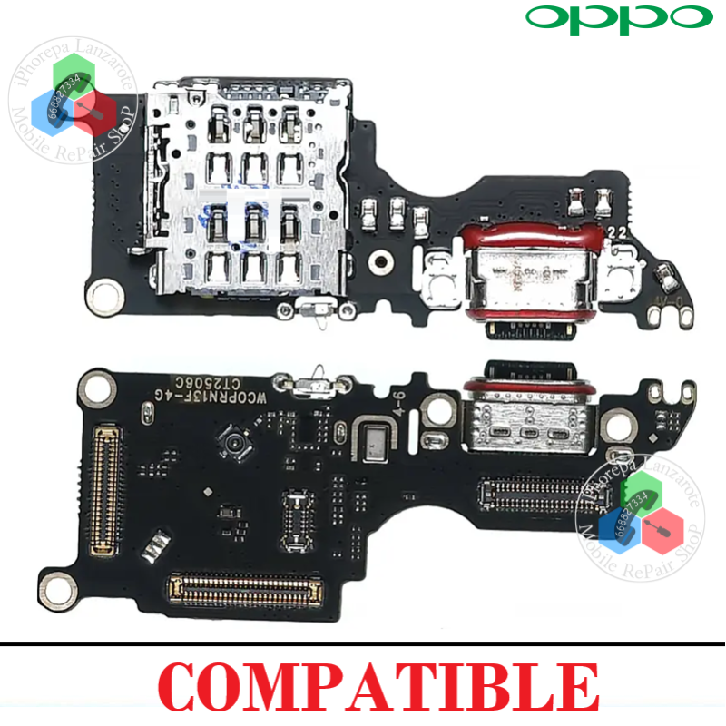 Oppo Reno 13F 4G 2025 CPH2701 / Oppo Reno 13F 5G 2025 CPH2699 - PLACA DE CARGA COMPATIBLE