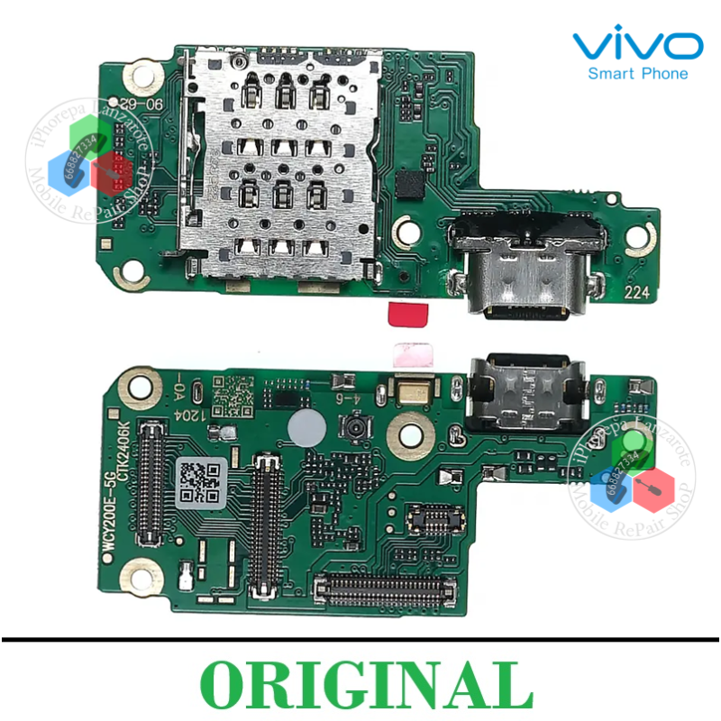 Vivo V30 Lite 5g V2314 (GLOBAL ) - SUB PLACA DE CARGA ORIGINAL