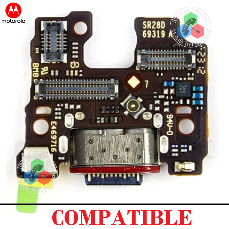 Motorola Edge 40 XT2303-2 - SUB PLACA DE CARGA TIPO C - COMPATIBLE