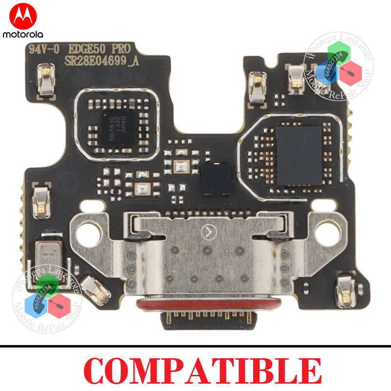 Motorola Edge 50 Pro 2024 XT2403-1 - SUB PLACA DE CARGA TIPO C - COMPATIBLE