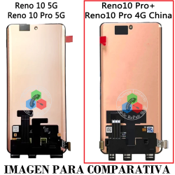 Oppo Reno 10 Pro 4g ( China )  / Reno 10 Pro Plus PHU110, CPH2521 / Reno 11 Pro 5G - PANTALLA oled hq sin MARCO