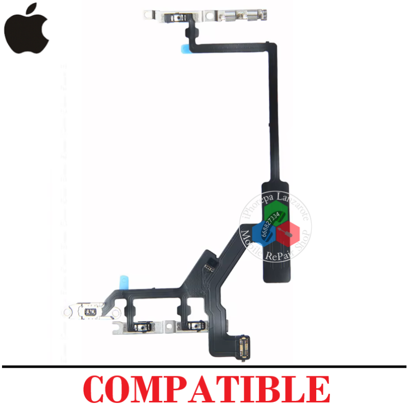 iPhone 14 Pro Max 5G 2022 A2894 - FLEX POWER ENCENDIDO + VOLUMEN - COMPATIBLE