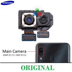 Samsung A30 2019 A305F / A40 2019 A405F 16MPX+5MPX - Camara principal trasera SET 2PCS - ORIGINAL