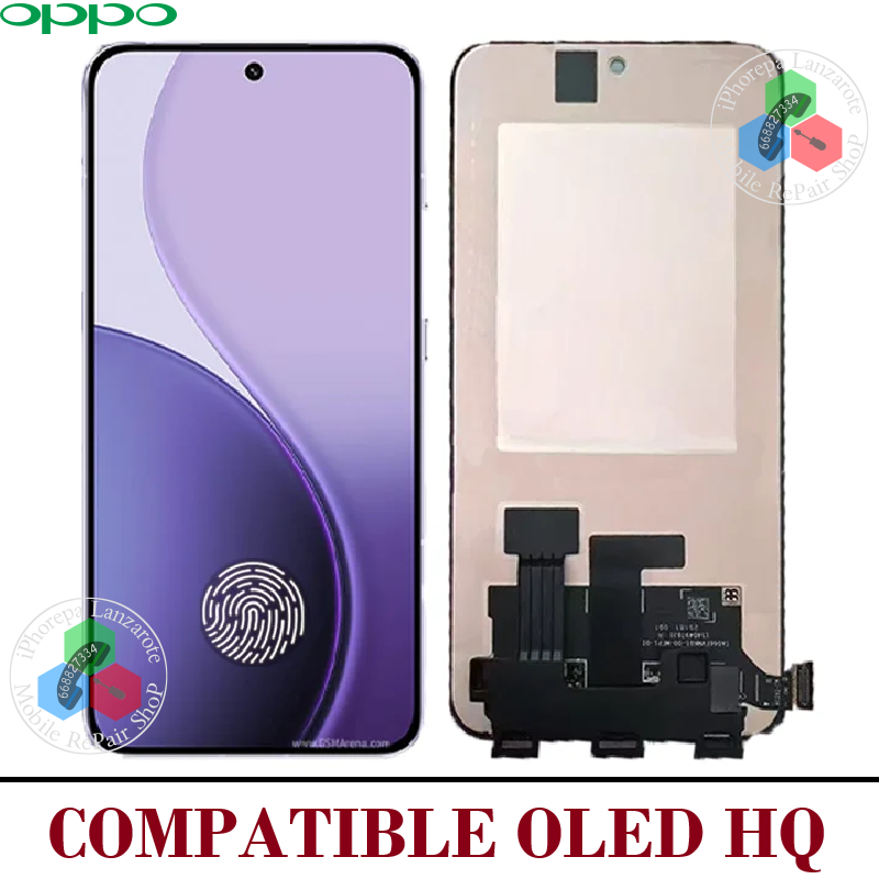 Oppo Reno 14F 5G 2025 CPH2743 / Reno 14Fs / A6 Pro 4G / A6 Pro 5G / Realme 15T  - PANTALLA COMPATIBLE OLED HQ SIN MARCO