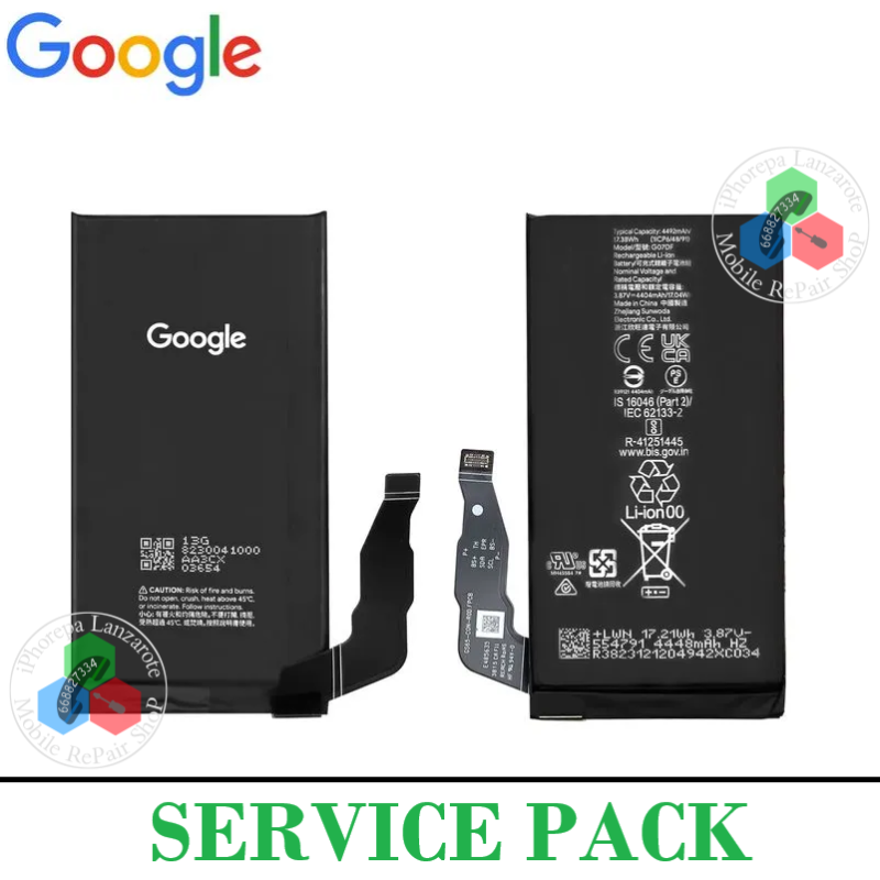 Google Pixel 8a 5G 2024 GKV4X / G6GPR / G8HHN / G576D - BATERIA ORIGINAL SERVICE PACK