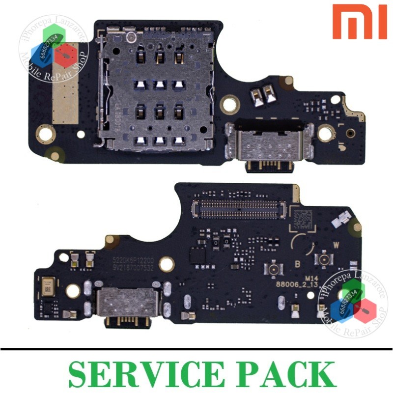 Xiaomi Redmi Note 11 Pro 4G / PRO 5G / NOTE 11E PRO / POCO X4 PRO 5G / Note 12 Pro 4G - PLACA DE CARGa + LECTOR SIM - ORIGINAL S