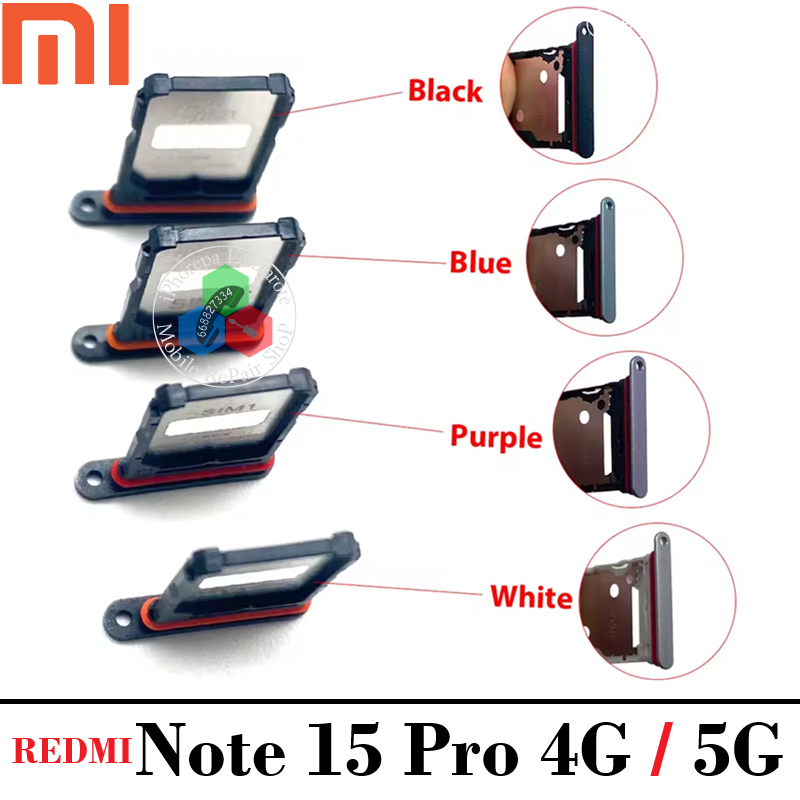 Xiaomi Redmi Note 15 Pro 4G 2025 / Xiaomi Redmi Note 15 Pro 5G 2025 - BANDEJA DUAL SIM - ELEGIR COLOR