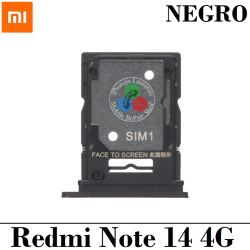 Xiaomi Redmi Note 14 4G 2025 24117RN76G - 24117RN76O - 24117RN76L - BANDEJA DUAL SIM + MICRO SD - Negro