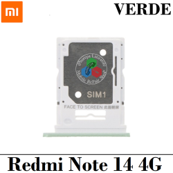 Xiaomi Redmi Note 14 4G 2025 24117RN76G - 24117RN76O - 24117RN76L - BANDEJA DUAL SIM + MICRO SD - Verde