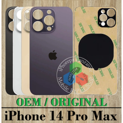 iPhone 14 Pro Max 5G 2022 A2894 - TAPA TRASERA DE CRISTAL CON LOGO OEM ORIGINAL - ELEGIR COLOR
