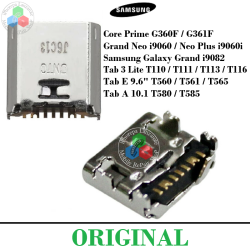SAMSUNG Tab A, T280, T285, T580, T585, Tab E, T560, T561, Tab 3 Lite, T111 - CONECTOR PUERTO DE CARGA ORIGINAL