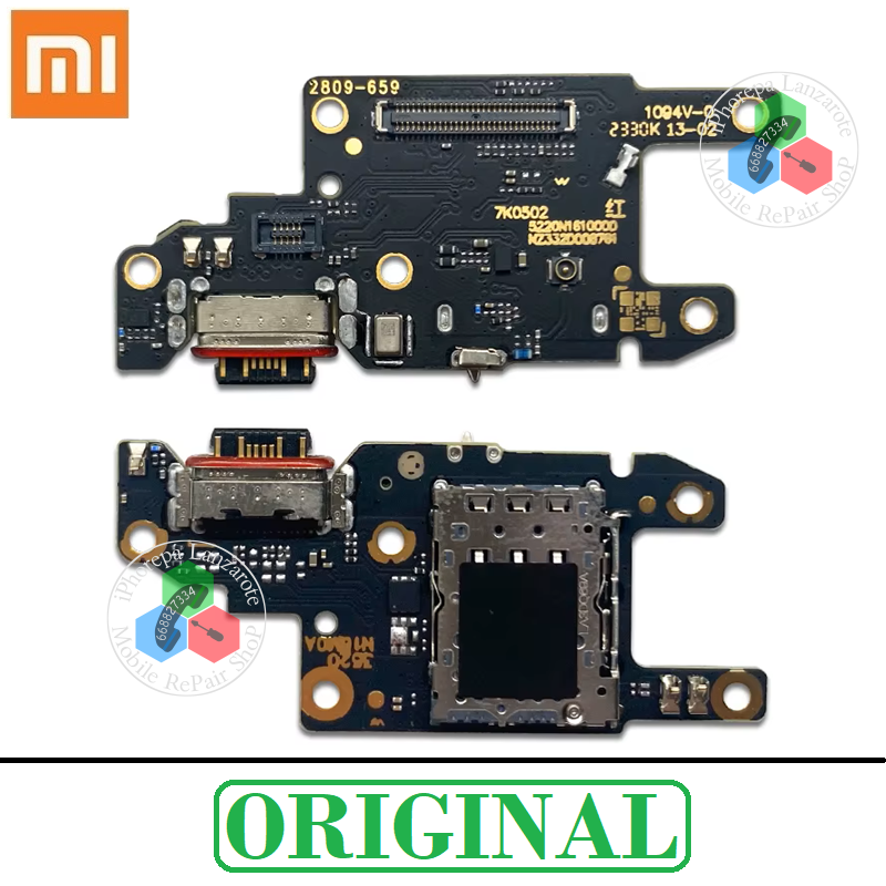 Xiaomi Redmi Note 13 Pro 5G 2023 2312DRA50C / POCO X6 5G 2311DRK48G - PLACA DE CARGA ORIGINAL