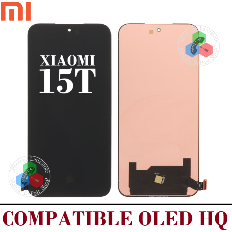 Xiaomi 15T 5G 2025 25069PTEBG - PANTALLA COMPATIBLE OLED HQ SIN MARCO