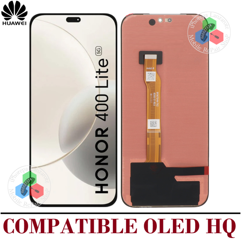 Huawei Honor 400 Lite 5G 2025 ABR-NX1, ABR-N31C1 - PANTALLA COMPATIBLE OLED HQ SIN MARCO