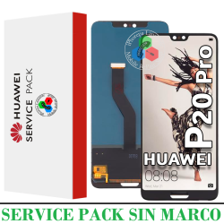 Huawei P20 Pro (CLT-L09, CLT-L29) - PANTALLA ORIGINAL SERVICE PACK SIN MARCO ( SIN FLEX DE HUELLA )
